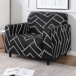 HOKIPO Polyester Blend Stretchable Elastic Couch Cover 1 Seater (AR ...
