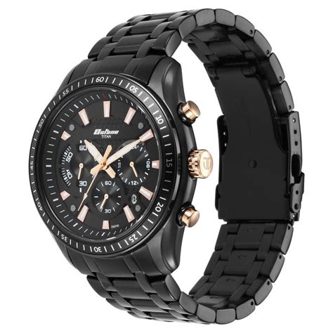 Buy Online Octane Black Dial Chronograph Watch for Men - ns90077km04 ...
