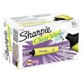 Sharpie Smear Guard Highlighter, Chisel Tip Yellow PK12 1897847 | Zoro