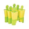 Clazkit Set of 6 Plastic Reusable Ice Pop Makers