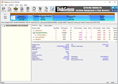 Image result for Partition Table DiskGenius