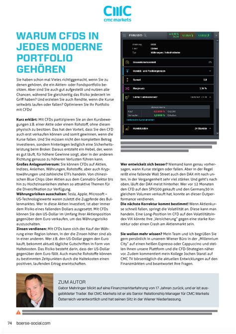 Warum CFDs in jedes moderne Portfolio gehören – Magazine Stories boerse ...