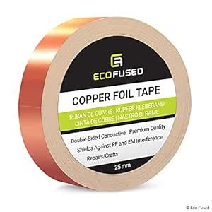 Premium Adhesive Copper Foil Tape - Double-Sided Conductive - 1 inch ...
