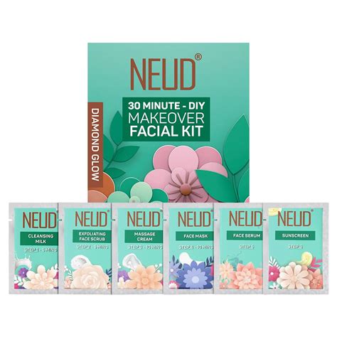 NEUD Xpose Yourself 6-Step Diy Diamond Facial Kit For Women Glowing ...