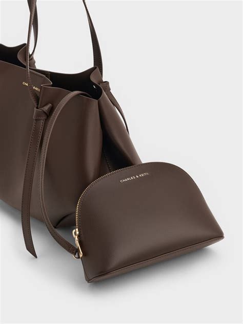 Espresso Brown Calla Tote Bag - Espresso Brown - CHARLES & KEITH IN