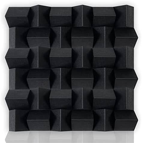 BUBOS 36 Pack Acoustic Diffuser,DIY Acoustic Panels Sound diffuser ...