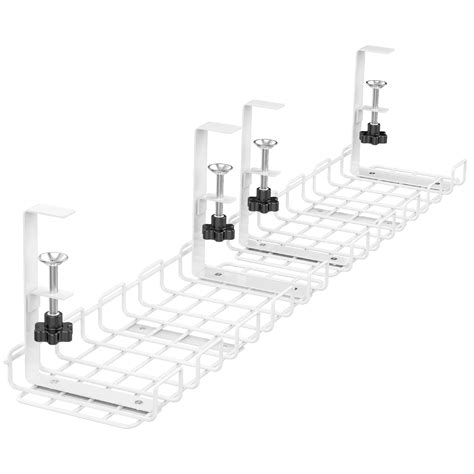 Cable Management Under Desk 2 Pack Under Desk Cable Organizers ...