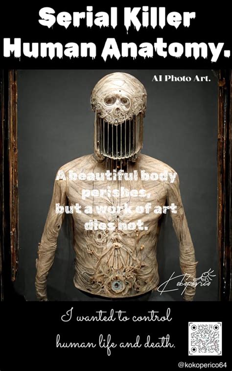 Serial Killer Human Anatomy AI Photo Art.: Warning!!! Museum of ...