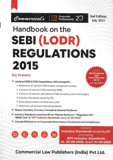 Buy Handbook on SEBI (LODR) Regulations 2015 Latest 2025 Edition ...