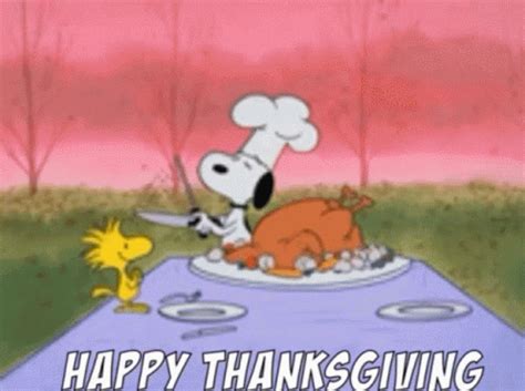 Happy Thanksgiving Funny Peanuts GIF | GIFDB.com