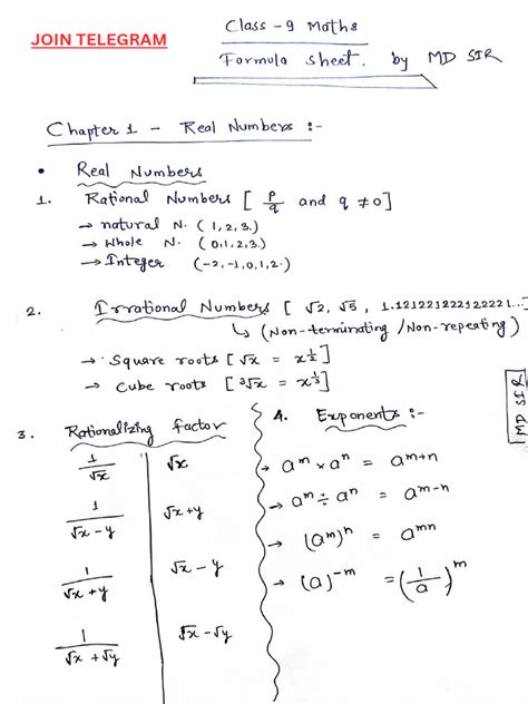 Image result for Grade 9 Math Formula Sheet