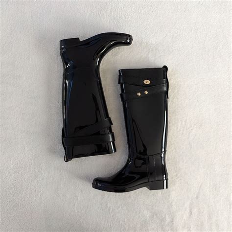 Coach Talia Rubber Rain Boots - Gem