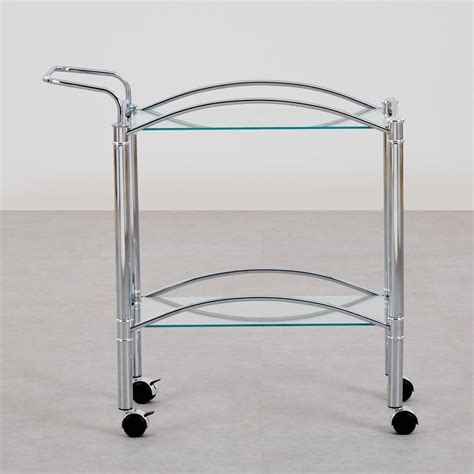 Buy Ventura Glass Top Serving Trolley - Silver from Home Centre at just ...