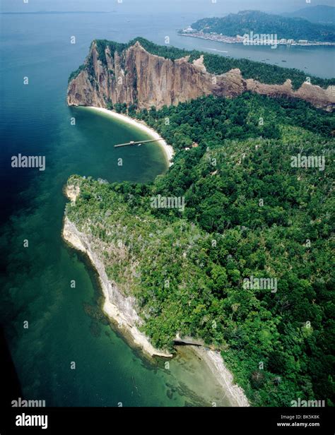 Aerial view of Sabah, island of Borneo, Malaysia, Southeast Asia, Asia ...
