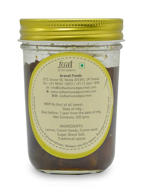 Lemon Ajwain – OLD FASHIONED GOURMET