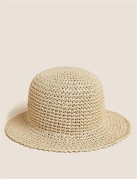 Buy Crochet Bucket Hat at Marks & Spencer