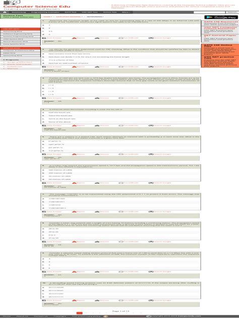 Image result for Computer Network for Gate CSE Questions