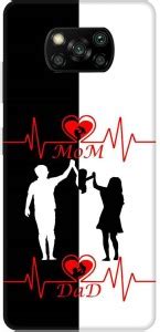 TPM Back Cover for Poco X3 Pro, Life Line Maa Paa, Mom Dad - TPM ...