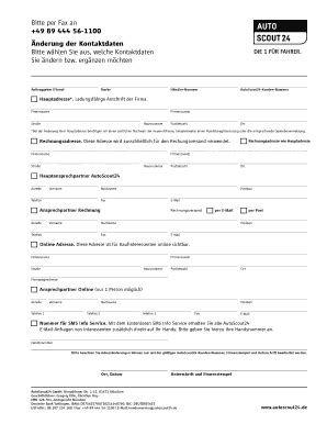 Ausfüllbar Online ww2 autoscout24 Bitte per Fax an +49 89 444 56-1100 ...