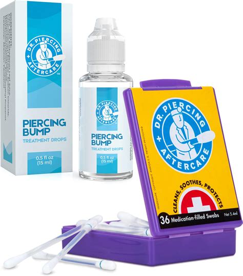 Amazon.com: Dr. Piercing Aftercare Swabs Bundle with Keloid Bump ...