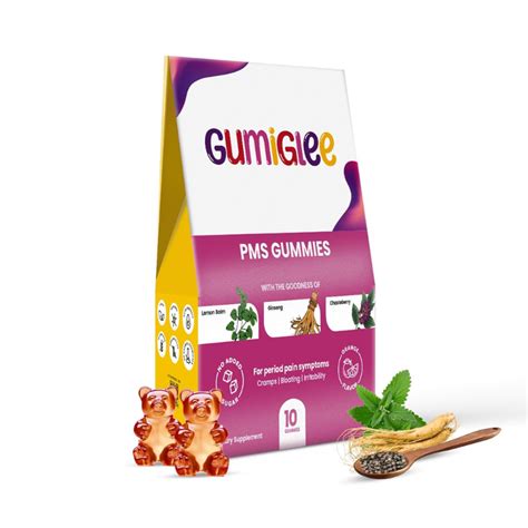 GumiGlee – PMS Gummies for Pre-Menstrual Syndrome Wellness, Relief fro ...