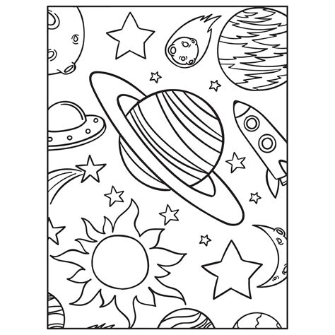 Space Coloring Pages - MIT Printable