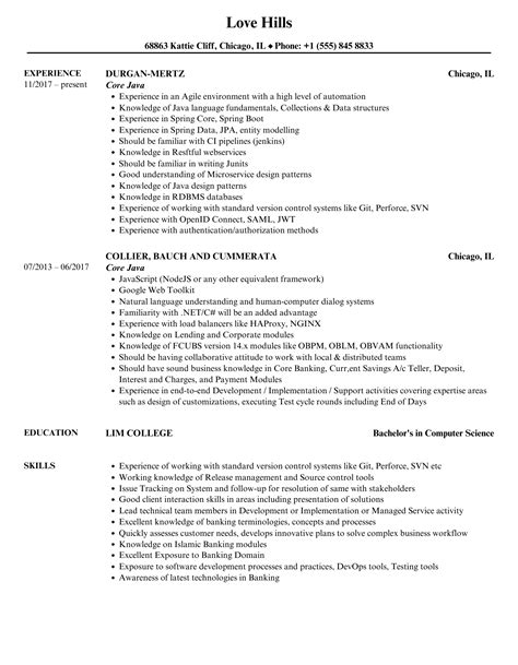 Image result for Core Java Portfolio Sample