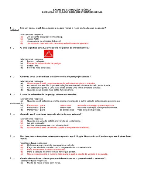 Image result for Class B Knowledge Test