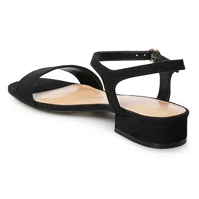LC Lauren Conrad Obsidian Women's Block Heel Sandals