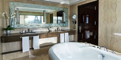Gaze upon the Eiffel Tower from the tub of the Signature Eiffel Suite