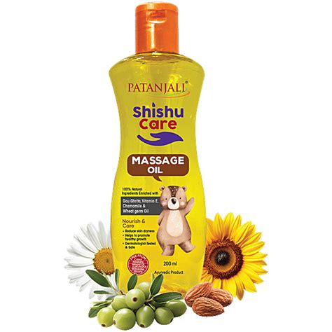 Buy Patanjali Shishu Care Baby Massage Oil With Gau Ghrita, Vitamin E ...