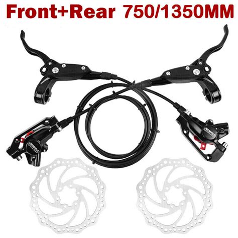 Buy MTB Bike Hydraulic Disc Brake Set Calipers Front & Rear Brake With ...