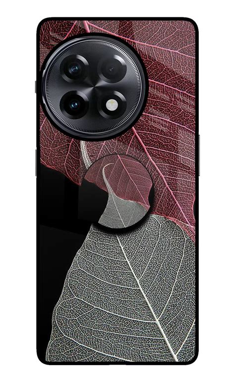 Buy Now Leaf Pattern Glass Case for OnePlus 11R Online | Casekaro