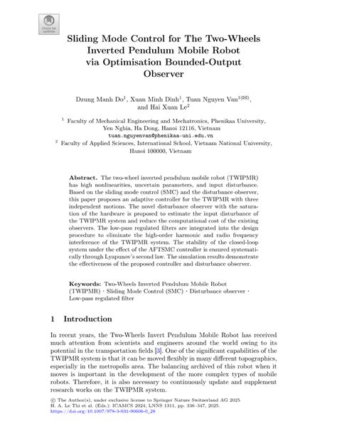 Image result for Sliding Mode Control Inverted Pendulum