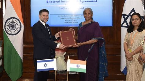 India and Israel sign a Bilateral Investment Agreement to Boost ...