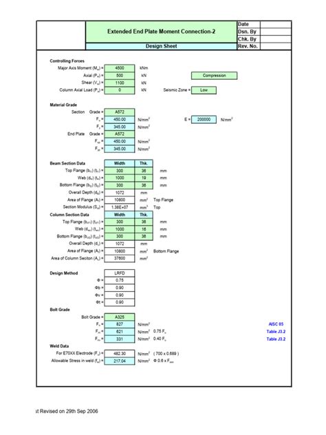 Image result for Moment Connection Design Example