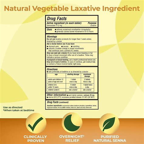 Senokot Extra Strength 12 Tablets - Natural Vegetable Laxative for ...