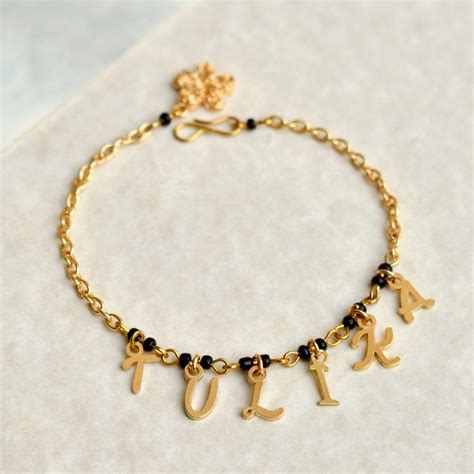 Personalised Name Mangalsutra Bracelet