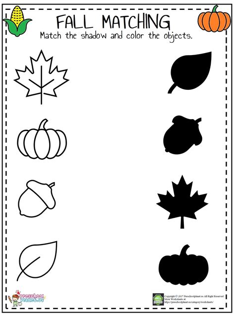 Free Preschool Printables Fall
