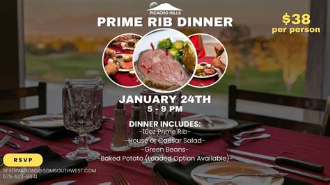 Prime Rib Dinner @ Picacho Hills Country Club, Picacho Hills Country ...