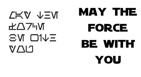 Star Wars Language Font