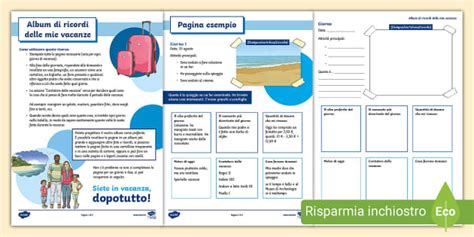 Album di ricordi delle mie vacanze estive (teacher made)