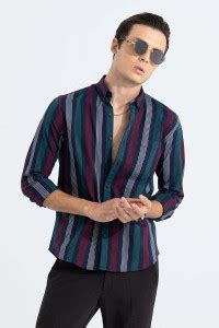 Snitch Men Striped Casual Multicolor Shirt - Buy Snitch Men Striped ...