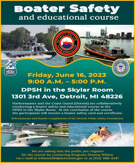 Detroit Police News on Twitter: "Join our Harbormaster unit and the ...
