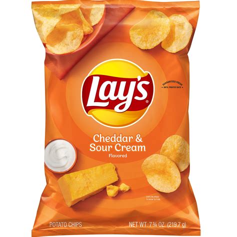 Lay's Potato Chips, Cheddar & Sour Cream Flavored