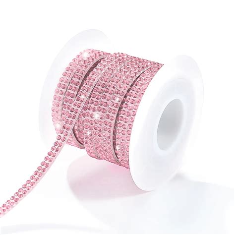 Self-Adhesive Rhinestone Ribbon Strip Roll, Color: Pink | Michaels