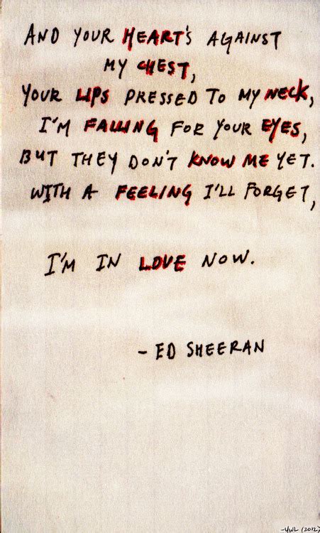 Song lyrics - Ed Sheeran Fan Art (32587883) - Fanpop