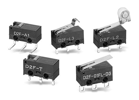 D2F Ultra Subminiature Basic Switches - Omron Electronics | Mouser