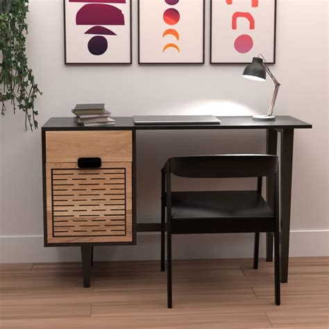 J.L.HOME DECOR Solid Acacia Wood Study Table for Study Room, Working ...