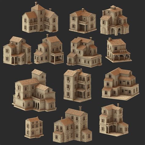 🏠 New Release: Provence Architecture – 13 Modular STL Buildings for WW